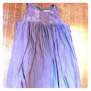Loft purple swingy dress size medium tall